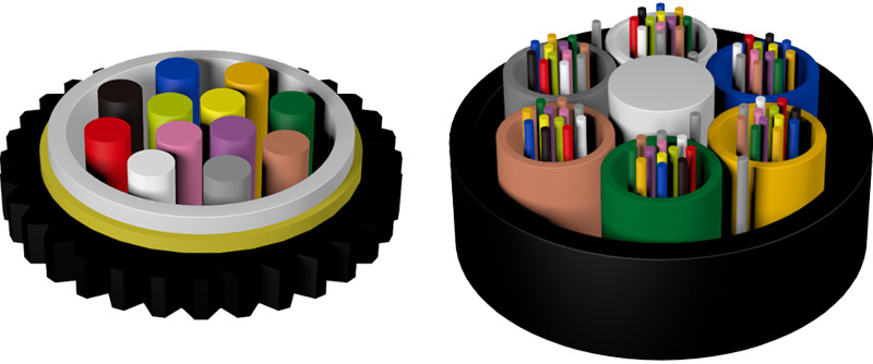  Central bundle tube micro air blown micro cable GCYFXTY inner page diagram. jpg 