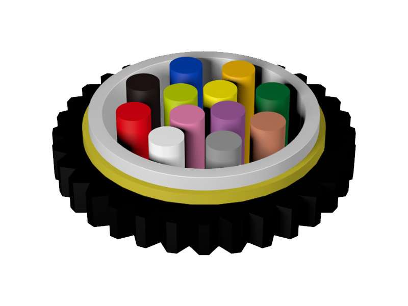 中心束管式微型气吹微缆 GCYFXTY