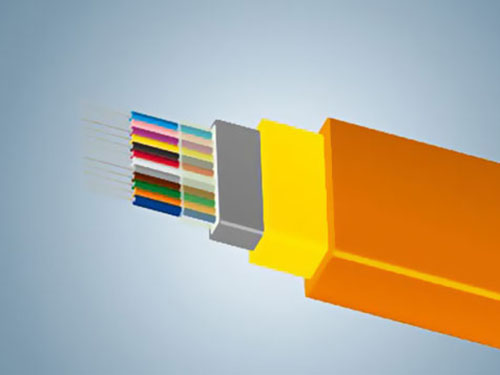 Fiber optic ribbon flat indoor cable type II