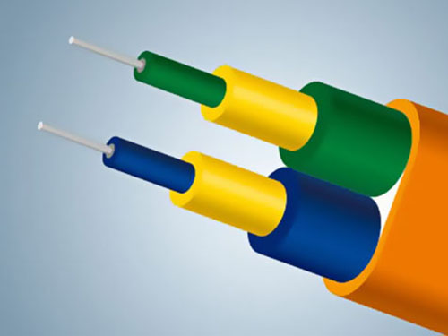 Double core flat indoor optical cable type II