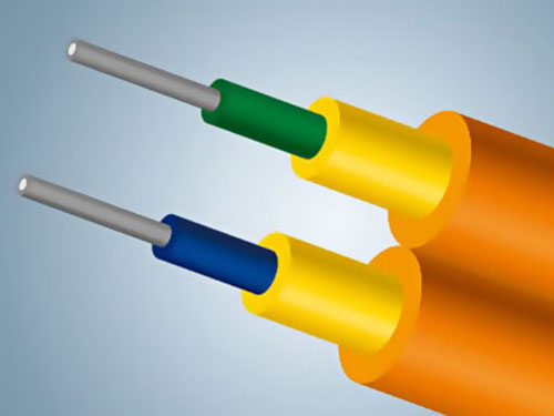 Double core flat indoor optical cable type I