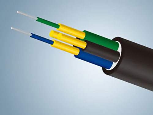 Dual core circular fiber optic cable