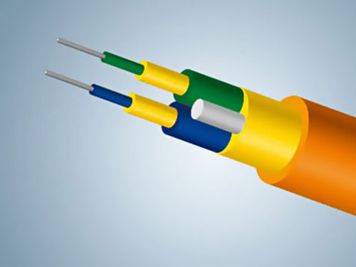 Double core circular indoor optical cable type II