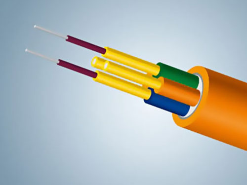 Double core circular indoor optical cable type III