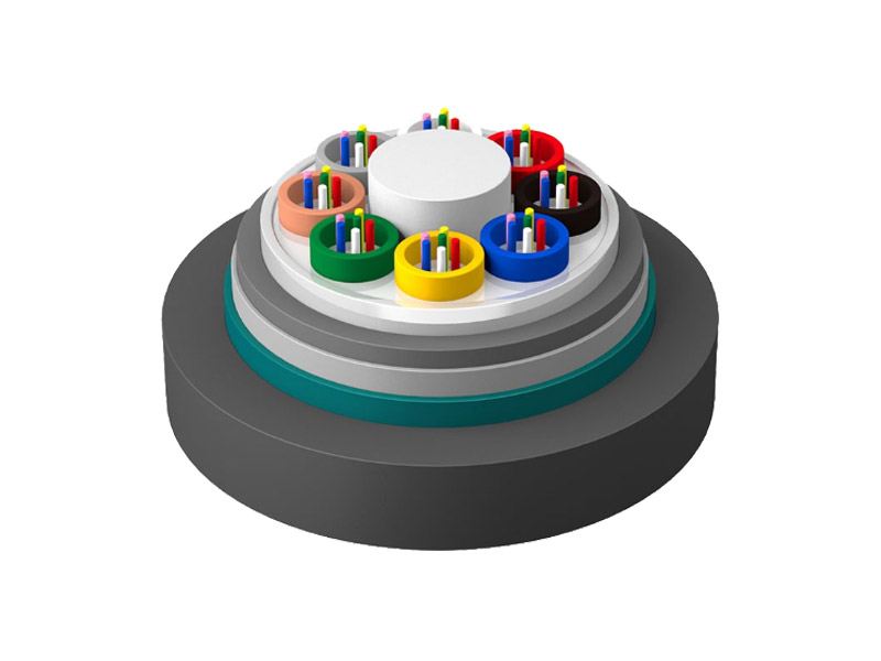 Loose layer twisted non-metallic reinforced core armored flame-retardant optical cable (GYFTZA53)