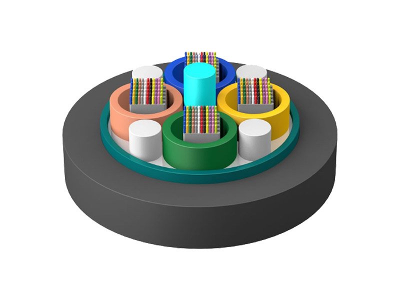 Loose layer twisted light armored optical fiber ribbon cable（GYDTS）